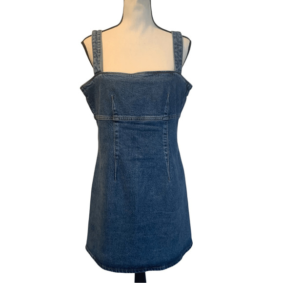 Reformation Denim Parker Dress - Picture 1 of 10